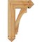 Ekena Millwork Imperial Arts and Crafts Rough Sawn Bracket w/ Offset Brace, Western Red Cedar, 6"W x 14"D x 22"H BKT0604X14X22IMP03RWR - alternate 3